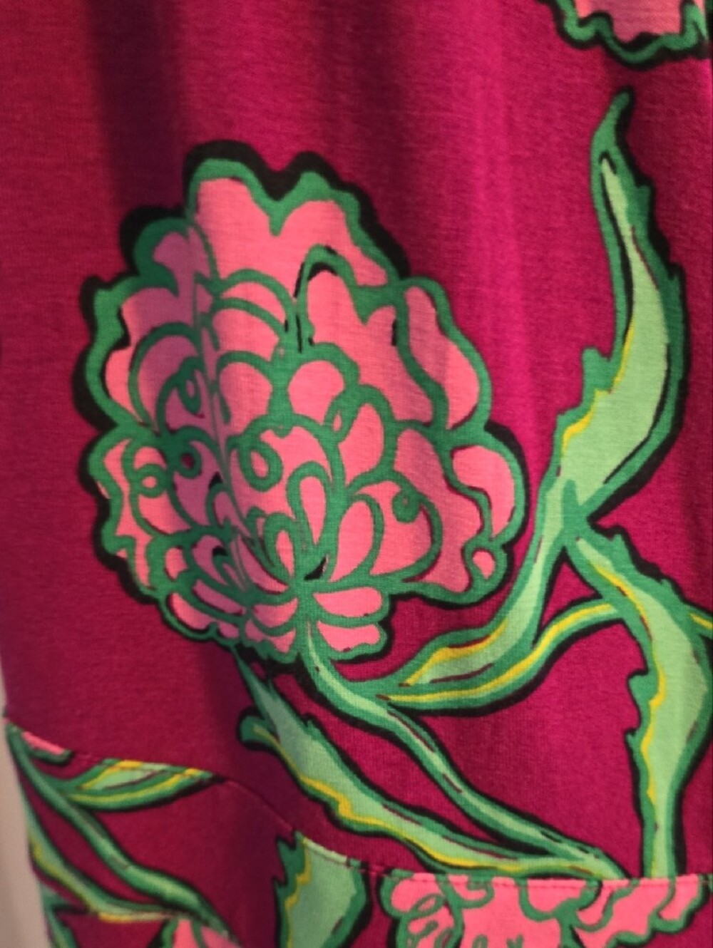 Lilly Pulitzer Lavender Dress with Mint Swirl Print - Picture 3 of 3